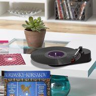 VIBE Sound VS-2006-MTS USB Mini Portable Turntable/Vinyl Archiver (Black) - Rip Your Old Vinyl to MP3! N2
