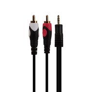 3.5mm Male to 2-Male RCA [Left / Right] Stereo Audio Cable - Step Down Design Adapter Cable for iPhone, iPod,...