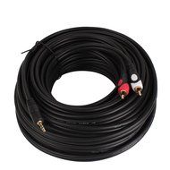 3.5mm Male to 2-Male RCA [Left / Right] Stereo Audio Cable - Step Down Design Adapter Cable for iPhone, iPod,... N2