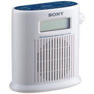 Sony ICFS79W AM/FM/Weather Band Digital Tuner Shower Radio (White)