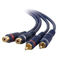 C2G / Cables To Go 13042 Velocity RCA Stereo Audio Extension Cable, Blue (25 Feet/7.62 Meters)