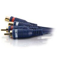 C2G / Cables To Go 13042 Velocity RCA Stereo Audio Extension Cable, Blue (25 Feet/7.62 Meters) N2