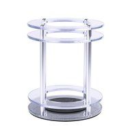 Stable Mount Stand for Amazon Echo Speaker - Protective Accessories (Clear Black) N9