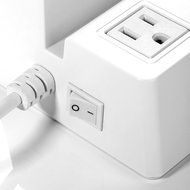 ISelector 8A / 5-Port Desktop USB Charging Station with 1700J 2 Surge Power Strip - Black N12