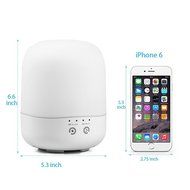 EverKing 300ml Cool Mist Humidifier Ultrasonic Aroma Essential Oil Diffuser with 7 Color Changing LED for Office... N5