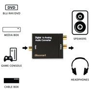 Blusmart Digital Optical Coax to Analog RCA Audio Converter Adapter with 3.28ft Optical Toslink Cable and 3.5mm... N2