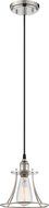 Nuvo Lighting 60/5411 Vintage Incandescent One Light Pendant Open Cage Wide Opening Polished Nickel by Nuvo Lighting