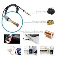 nkomax 3.5mm Gold Plated Premium Auxiliary Male To Male AUX Cable Suitable for iPad, iPhone, iPod, MP3 players... N16