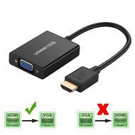 Ugreen Active HDMI to VGA Adapter Converter with Audio and Mirco USB Converter Premium Aluminum Case for Apple... N4