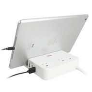 UL LISTED Surge Protector - EZOPower Desktop Charging Station with 3 AC Outlets, 3 USB Charger Ports and Built-in... N4