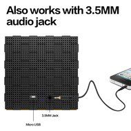 Tayogo Magic Cube Rechargeable Portable Bluetooth Wireless Speaker with 3.5mm Audio Port for Iphones, Ipads, Android... N3