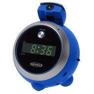 Jensen JCR-222-BL AM/FM 0.6-Inch Green LED Display with Time Projection (Blue)