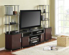 Altra Carson Audio Stand, Cherry/Black N10