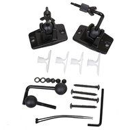 VideoSecu 5 Black Universal Satellite and Audio Speaker Mount Bracket for Wall or Ceiling MS40B5 WM6 N3