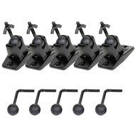 VideoSecu 5 Black Universal Satellite and Audio Speaker Mount Bracket for Wall or Ceiling MS40B5 WM6 N5