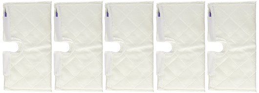 Standard Size (12.5" X 7.5") Steam Mop Replacement Pocket Pads for Erop-pro Shark S3501 S3601 S3901 Se450 (5,...