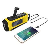 Esky ES-CR03 Mulit-Pupose Emergency Solar Hand Crank AM/ FM/ NOAA Weather Radio, 3 W LED Flashlight, 2000 mAh... N6