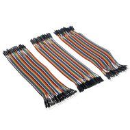 Breadboard Jumper Wires Aoyoho 120pcs Multicolored 40pin Male to Female, 40pin Male to Male, 40pin Female to Female...