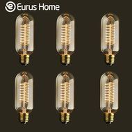 Eurus Vintage Antique Spiral Filament Bulb 40w, Edison Style T14 (1 Pack) N3