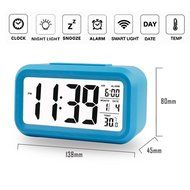 Fieans Solid Color Streamlined Snoozing Alarm Temperature Smart Night Light Activated LCD Digital Display Clock... N15