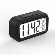 Fieans Solid Color Streamlined Snoozing Alarm Temperature Smart Night Light Activated LCD Digital Display Clock... N16