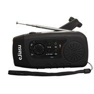 eJiasu Multifunction Dynamo Solar Hand Crank Self Powered FM Radio, [2000mAh] Emergency Power Bank &amp; LED Flashlight... N12