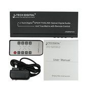 J-Tech Digital &reg; Premium Quality SPDIF TOSLINK Digital Optical Audio 1x3 Splitter (One Input 3 Outputs) N8