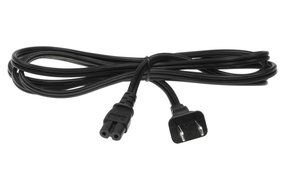 10ft 18 AWG 2-Slot Non-Polarized Power Cord (IEC320 C7 to NEMA 1-15P)