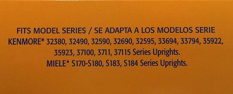ARM &amp; HAMMER Kenmore U, O, &amp; 5068 Premium Allergen Bags - 1 Box of 3 Bags N3