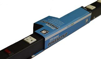 Opentron OT2063 Metal Surge Protector Power Strip 2 Feet 6 Outlet
