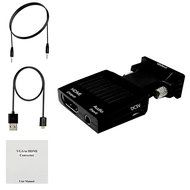 ZAMO VGA to HDMI Converter Adapter for TV, Computer, Projector, with Audio Cable and USB Cable, HD Connector Converter... N4