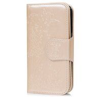 Badalink Galaxy S7 Edge Wallet Case 9 Card Slots Plastic Mirror Hand Strap Stand Feature Embossed PU Leather Flip... N62