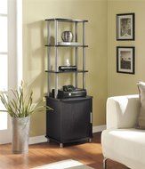 Altra Carson Audio Stand, Cherry/Black N14