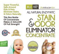 Life Miracle Enzyme Cleaner - All Natural Stain Remover, Odor Eliminator and Neutralizer - Best Carpet, Rug, Clothing... N5