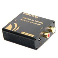 Panlong Optical SPDIF Toslink/ Coaxial Digital to Analog Audio Converter Decoder, Support 5.1 Dolby Digital, DTS... N7