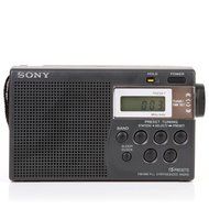Sony Portable AM/FM Transistor Radio with Built-in Speaker, Headphone Jack, LED Tuning Indicator &amp; Carry Strap... N14
