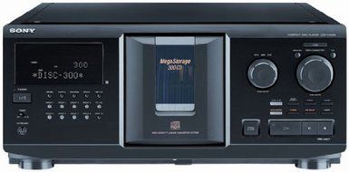 Sony 300 Disc Megastorage Cd Changer, CD-R/RW Playback, Headphone Output, Remote Control, Plus 100ft Wire N4