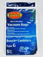 Bosch Canister Vacuum Cleaner Bags, EnviroCare Replacement Brand, designed to fit Bosch Type G, 99.7 Microfiltration...