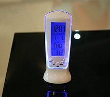 YIYATOO New Digital Backlight LED Display Table Alarm Clock Snooze Thermometer Calendar N2