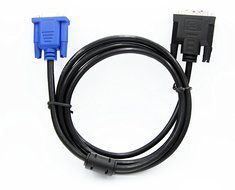 DVI 24+5 to VGA High Resolution Male Monitor cable with RGB Coax - (DVI-A M to HD15 M) 6-ft N3