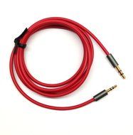 Red 1.5ft Gold Plated Design 3.5mm Male to 2.5mm Male Car Auxiliary Audio cable Cord headphone connect cable for...