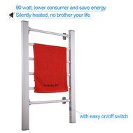 Sharndy ETW78 Free-Standing Electric Towel Warmers, 895 x 555 x 355mm, Silver Grey N5