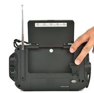 Kaito KA600L 5-Way Powered Emergency AM/FM/SW NOAA Weather Alert Radio with Solar,Dynamo Crank,Flashlight and... N18