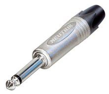 Neutrik NP2X 1/4&rdquo; Professional Phone Plug with Nickel Contacts and Nickel Shell
