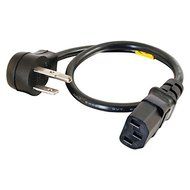 C2G / Cables To Go 27900 18 AWG Universal Flat Panel Power Cord for NEMA 5-15P to IEC320C13 - 1.5 feet