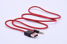 USB Charger Data SYNC Cable 3ft, AUX Audio Plug 3.5mm Jack to USB 2.0 Male Adapter for iPod Shuffle Beats by Dr.Dre...