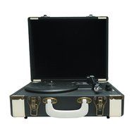 Timestorm XR-635RP Belt-Drive 3-Speed Portable Stereo Bluetooth Turntable N2