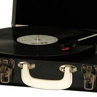 Timestorm XR-635RP Belt-Drive 3-Speed Portable Stereo Bluetooth Turntable N3