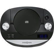 Insignia Portable CD / MP3 / USB Player Lightning iPhone / iPod Boombox Stereo Speaker Dock with FM Radio (Black... N3