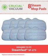 8 Steamfast Washable Microfiber Steam Cleaner Pads Fits Steamfast SteamMax SF-275/SF-370, Replaces Steamfast Steam...